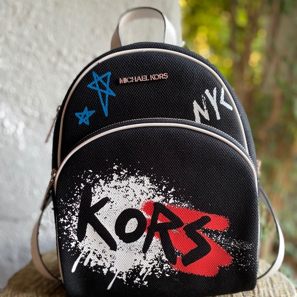 Michael Kors Handbags - Michael Kors Graffiti Abbey Md Backpack